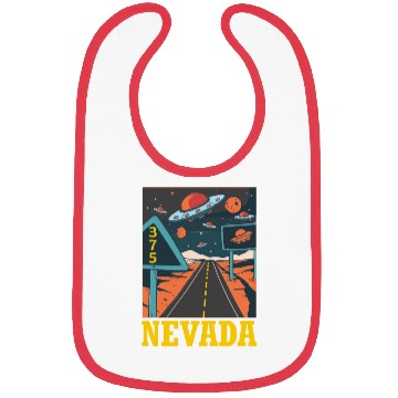 Discover Nevada Highway UFO Science Alien Abduction United Bibs