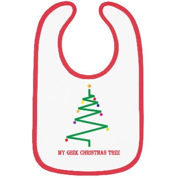 Discover Geek Xmass Tree Bibs
