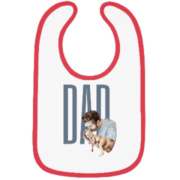 Discover Dad And Newborn Watercolor Design Bibs