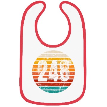 Discover Distressed Vintage Sunset 248 Area Code Bibs
