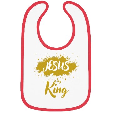 Discover JESUS is my King golden light Bibs