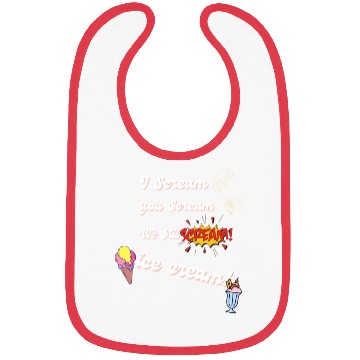 Discover we all scream iceceam Bibs