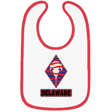 Discover US States DELAWARE Bibs