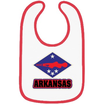Discover US States ARKANSAS Bibs