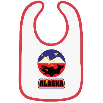 Discover US States ALASKA Bibs
