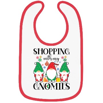 Discover Shopping With My Gnomies, Holiday Shopping Gnomes Bibs