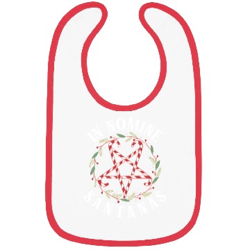 Discover Candy Cane Pentagram Funny Christmas Bibs