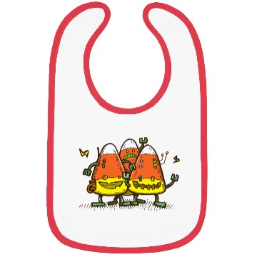 Discover Candy Corn Bots Bibs
