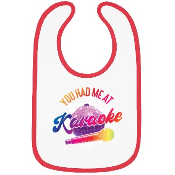Discover Karaoke Singer 80s Retro Disco Bibs