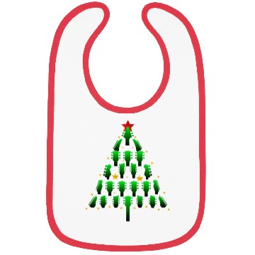 Discover Cool Guitar Christmas Tree Bibs