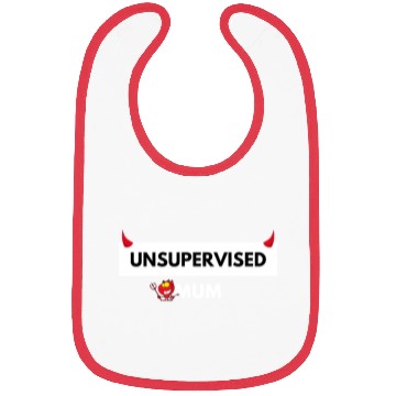 Discover UNSUPERVISED MUM FUNNY CUTE DESIGN Bibs