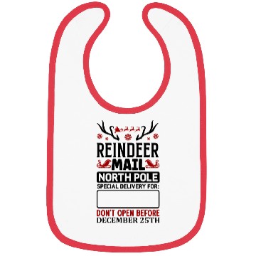 Discover Reindeer Mail Bibs