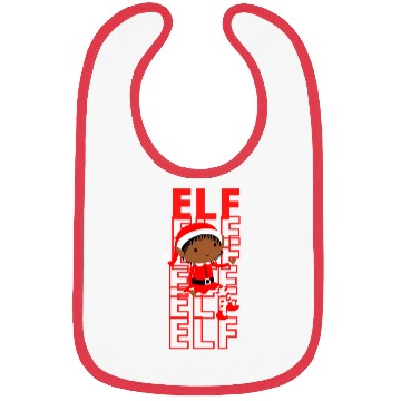 Discover Elf Love Red Bibs