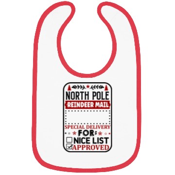 Discover North Pole Reindeer Mail Bibs