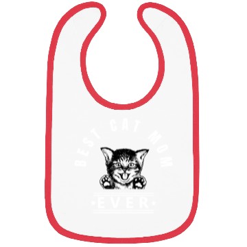 Discover Best Cat Mom Ever Happy Kitten w Bibs