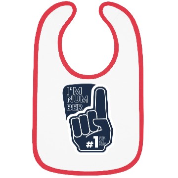 Discover I'm number 1 affirmation Bibs