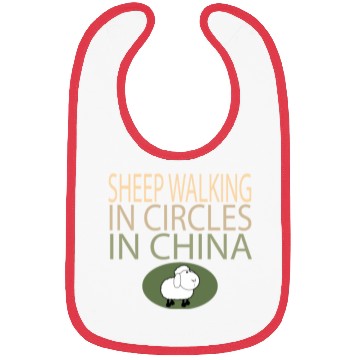 Discover SHEEP WALKING IN CIRCLES IN CHINA Bibs
