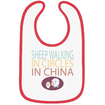 Discover SHEEP WALKING IN CIRCLES IN CHINA Bibs