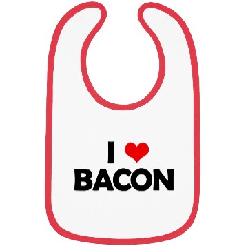 Discover I Love Bacon Bibs