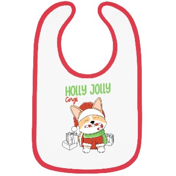Discover Holly Jolly Corgi Bibs