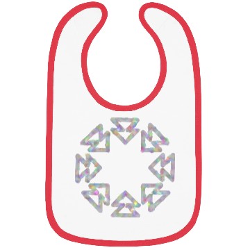 Discover Snowflake pattern Christmas star winter gift idea Bibs