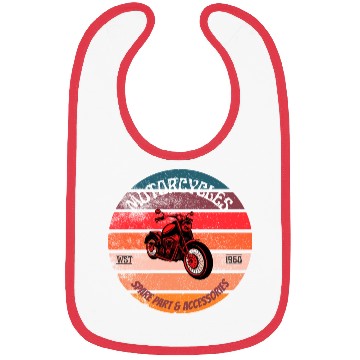 Discover Black & Red Vintage Motorcycle Bibs