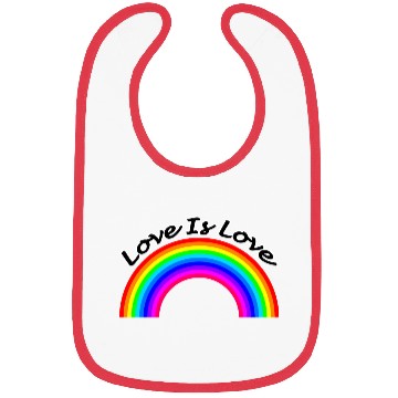 Discover Love is Love Bibs