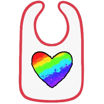 Discover love rainbow pride Bibs