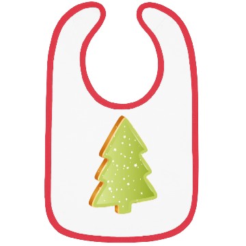 Discover Fir tree cookie with green icing Bibs