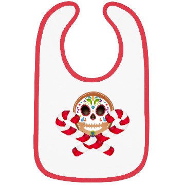 Discover Gingerbread man Sugar Skull decor for Christmas Bibs