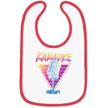 Discover Karaoke Singer Retro 80s 90s Bibs