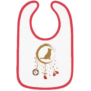 Discover dog dreamcatcher Christmas German Shepherd Bibs