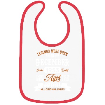 Discover December Legends Birthday Gift Bibs