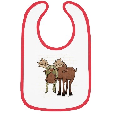 Discover Moose Elk Sunglasses Scarf Bibs