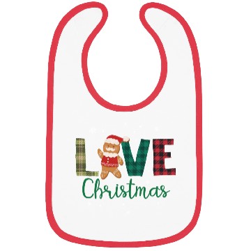 Discover Gingerbread Santa Christmas Lover Bibs
