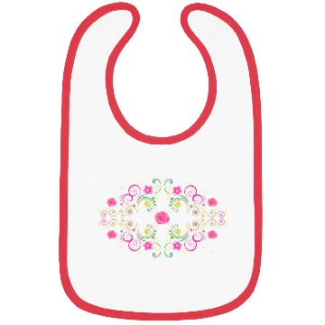 Discover Pink flowers & hearts Bibs
