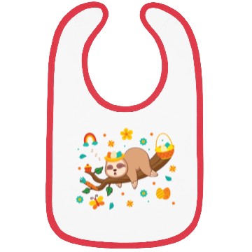 Discover Sleepy Sloth Easter Decorations Holiday Season Bibs