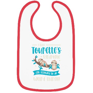 Discover I Have Tourette's Syndrome Teal Ribbon Disability Bibs