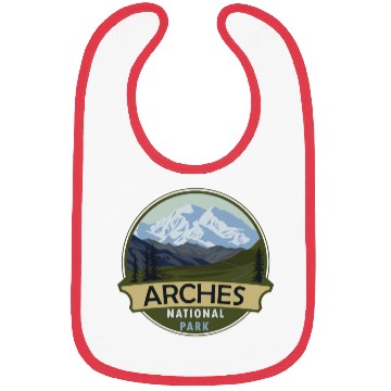 Discover Cool Vintage Retro Arches National Park Mountain Bibs