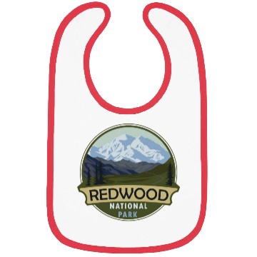 Discover Cool Vintage Retro Redwood National Park Mountain Bibs