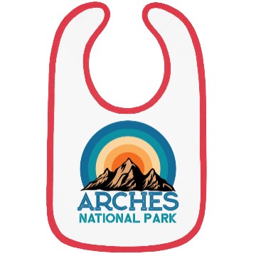 Discover Cool Vintage Retro Arches National Park Mountain Bibs