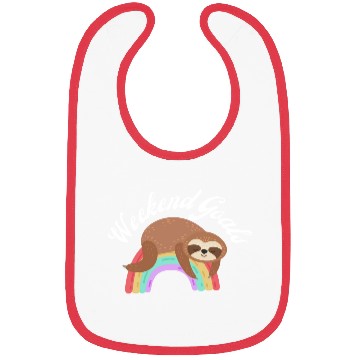 Discover Sloth Rainbow Bibs