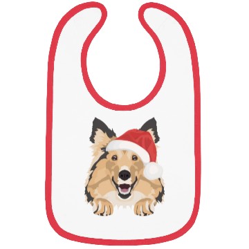 Discover Shetland Sheepdog Merry Christmas Bibs