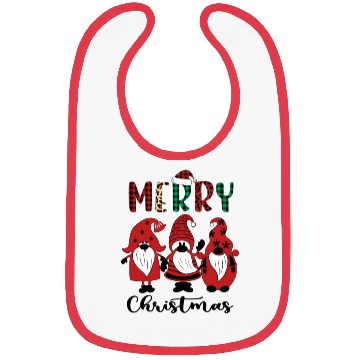 Discover Xmas Merry Christmas Gnomes Santa Hat Bibs