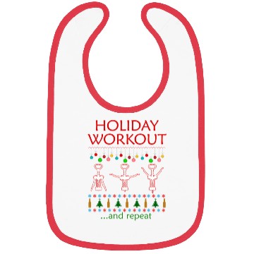 Discover Holiday Workout Drink And Repeat Wine Christmas Bibs