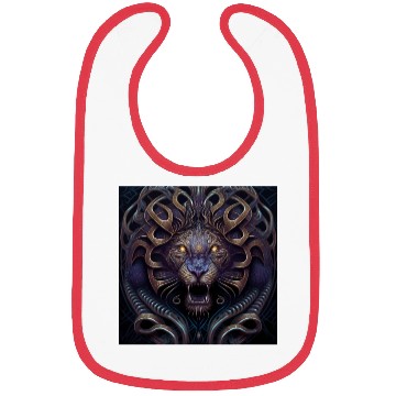 Discover Dark Fantasy Lion Version 5 Bibs