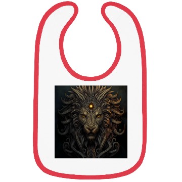 Discover Dark Fantasy Lion Version 2 Bibs