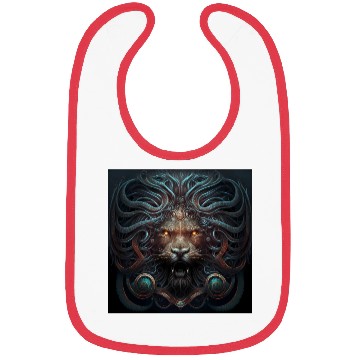 Discover Dark Fantasy Lion Version 3 Bibs