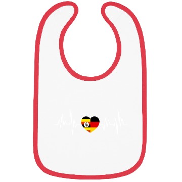Discover Uganda Germany Flag Two Countries Bibs