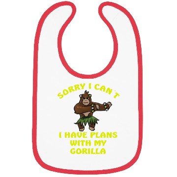 Discover Sorry I Can't Gorilla Monkey Jungle Bibs